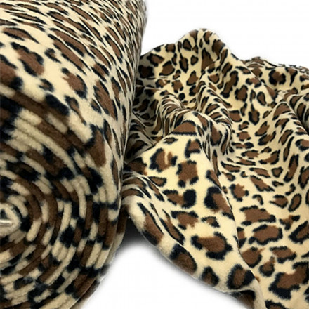Fleece mönstrad leopard