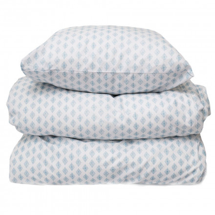 Bäddset Drömma småmönstrad blå 150*210