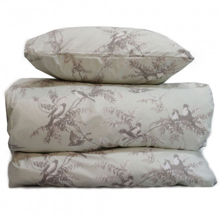 Bäddset Drömma fågel ljusgrön 150*210