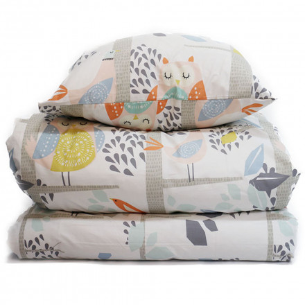 Bäddset Drömma uggla 150*210