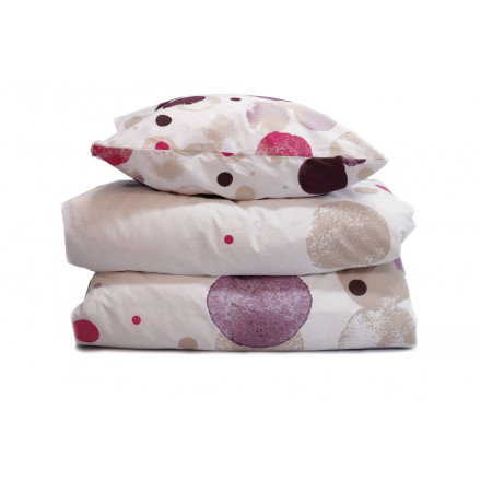 Bäddset Drömma prickar lila 150*210