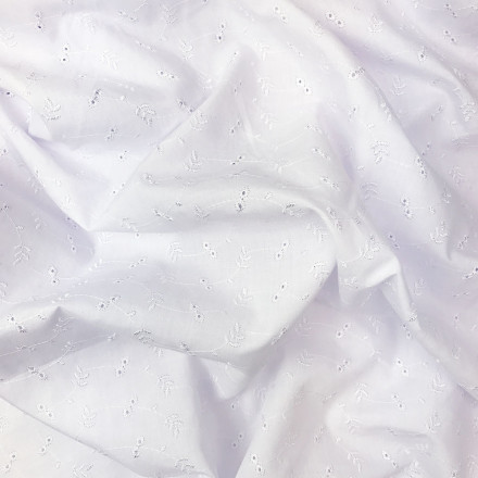 Brodyr löv 150 cm vit